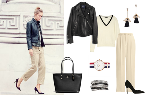 Cách tạo kiểu quần kaki để outfit bạn thu hút hơn